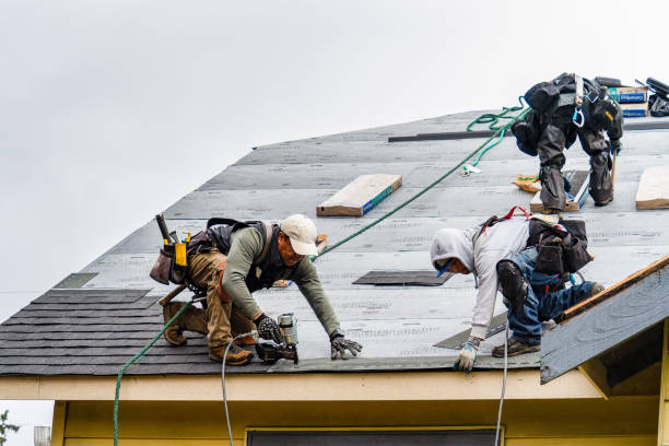 Professional Gutter Installation technician working in Oak Hill, TN
